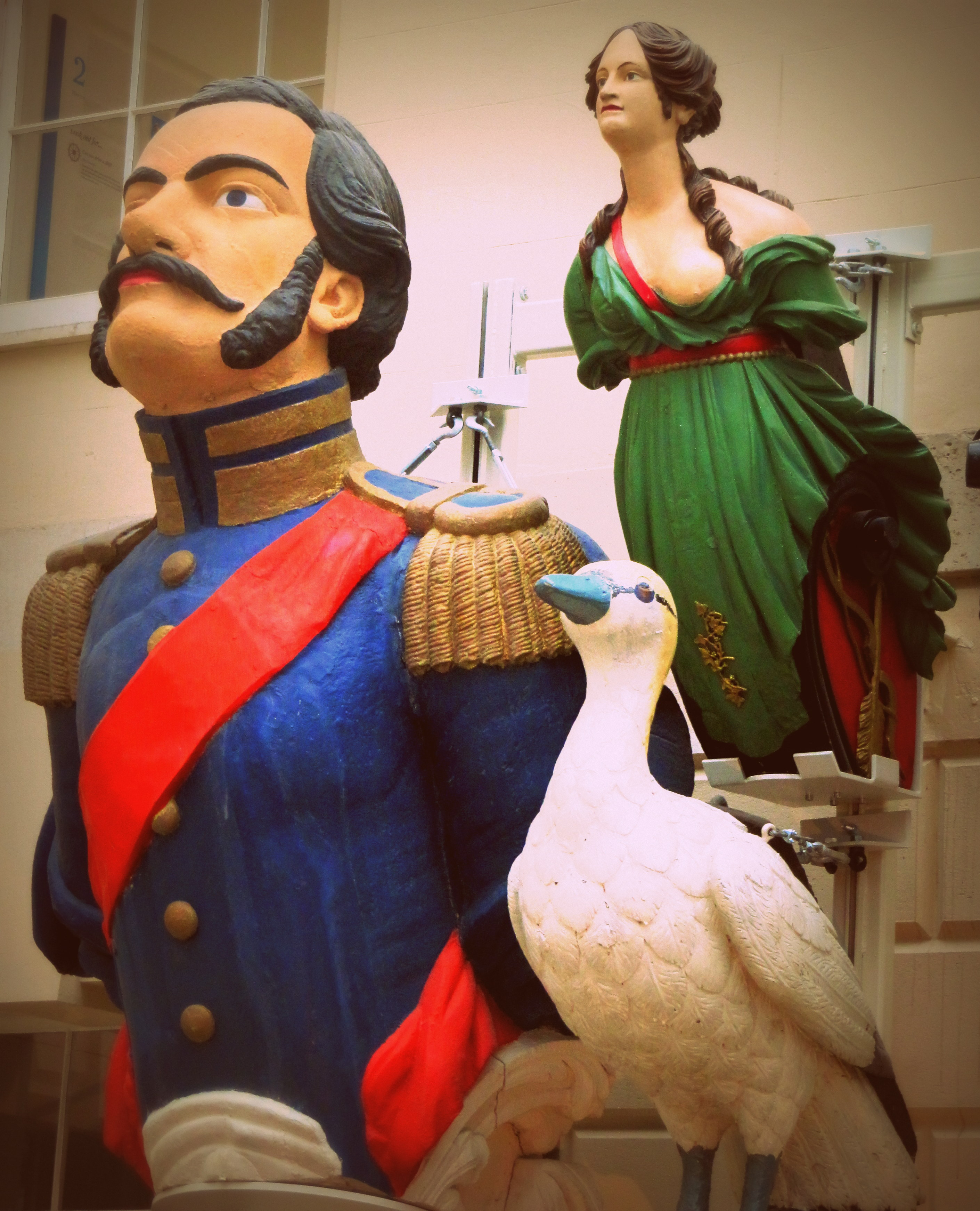 Figureheads at the National Maritime Museum, Greenwich